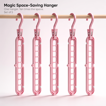 9 in 1 Magic Hanger Storage Rack: Closet Organizer