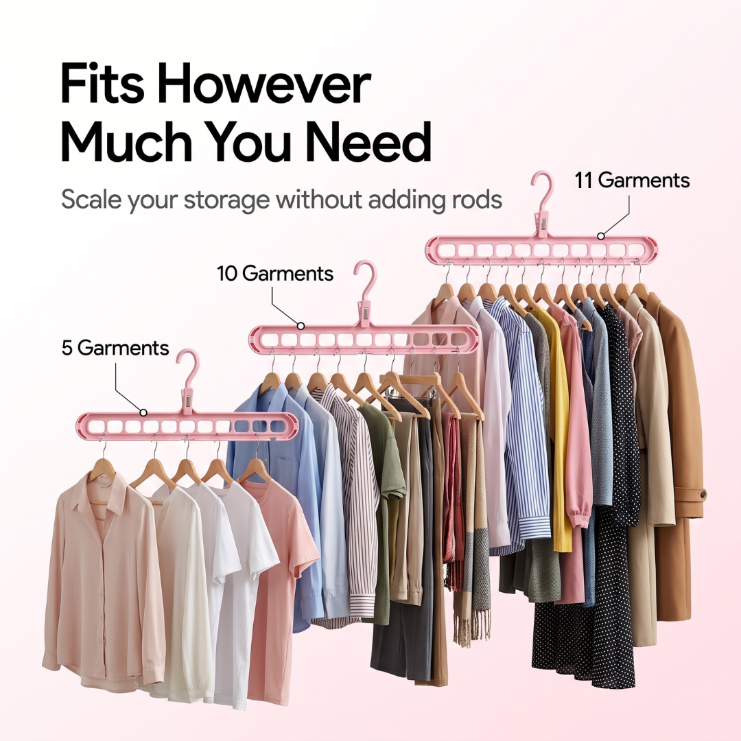 9 in 1 Magic Hanger Storage Rack: Closet Organizer