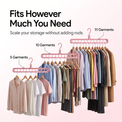 9 in 1 Magic Hanger Storage Rack: Closet Organizer