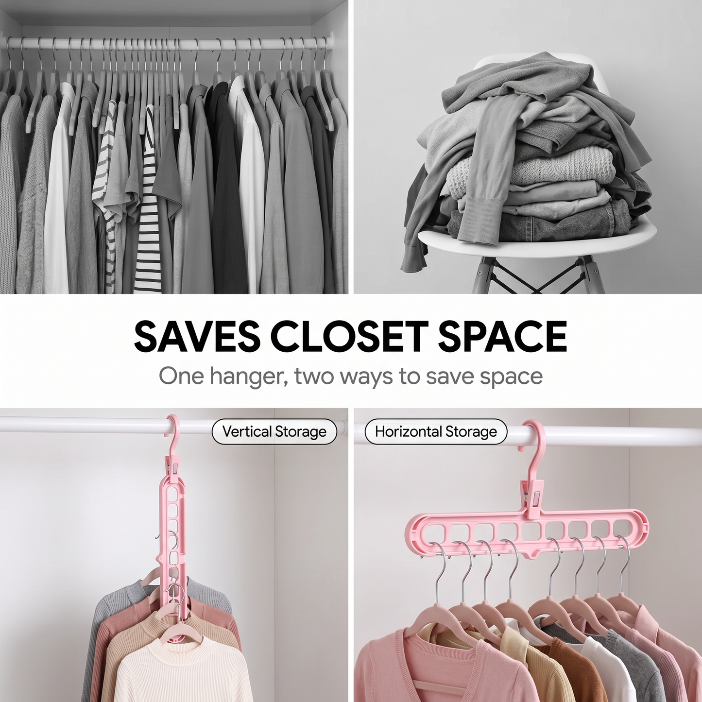 9 in 1 Magic Hanger Storage Rack: Closet Organizer