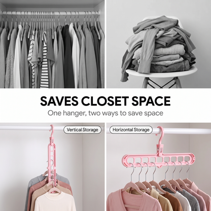 9 in 1 Magic Hanger Storage Rack: Closet Organizer