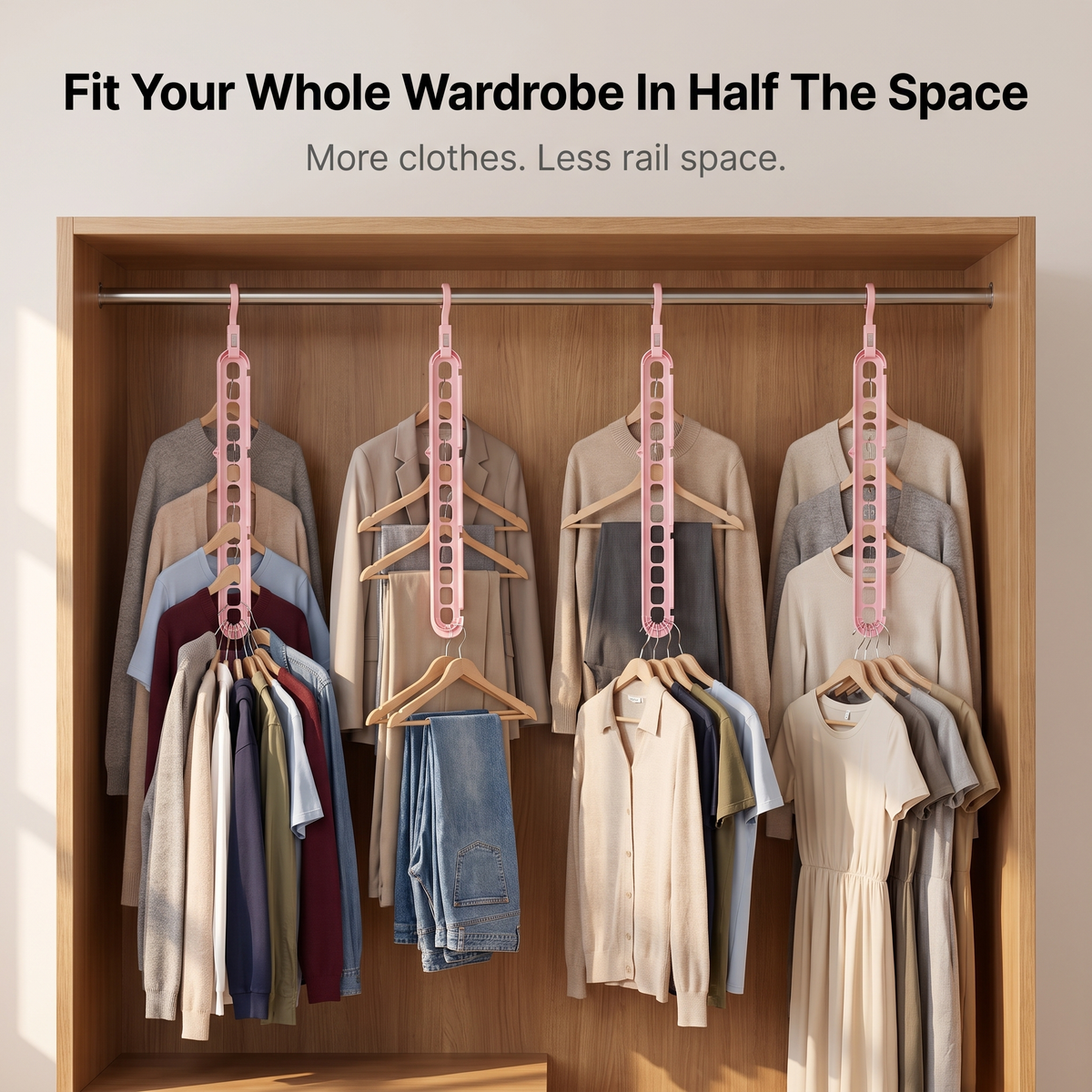 9 in 1 Magic Hanger Storage Rack: Closet Organizer
