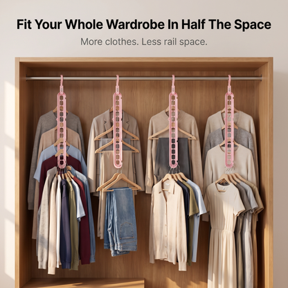9 in 1 Magic Hanger Storage Rack: Closet Organizer