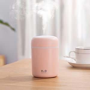 Portable Mini Humidifier with Night Light – Quiet 2 Mist Modes