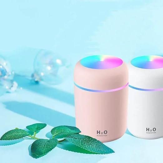 Portable Mini Humidifier with Night Light – Quiet 2 Mist Modes