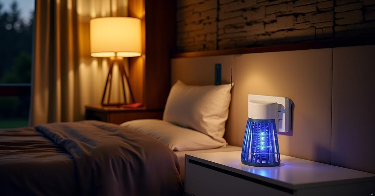Electric Mosquito Killer Lamp with UV Light, Silent Insect Trap for Home, Bedroom and Office.