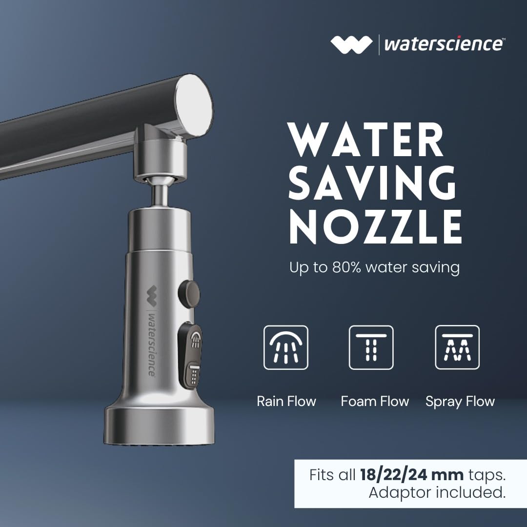 Tap Extension for Kitchen Sink | 3 Flow Modes | Flexible Faucet Extender for Taps