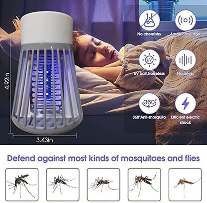 Electric Mosquito Killer Lamp with UV Light, Silent Insect Trap for Home, Bedroom and Office.