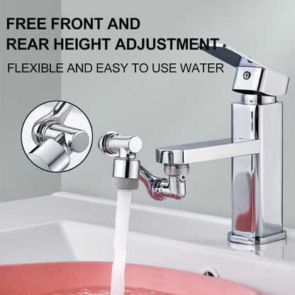 Stainless Steel 1080 Rotating Splash Filter Faucet Extender Dual Rotation Function Faucet Universal Extender Spray Head Anti Faucet Extender Bathroom Sink Sprayer Faucet [ 11x6x5 CM ]