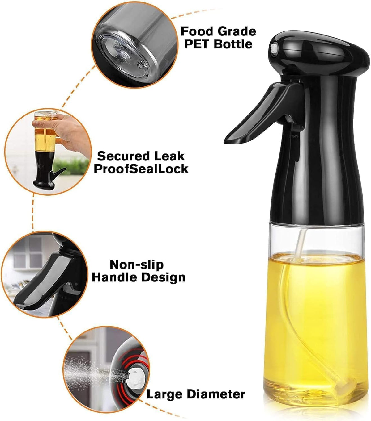 Happy Mist - 220ml Fine Spray Oil Dispenser.