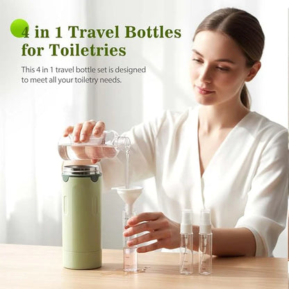 4 in 1 Travel Dispenser Bottle Set