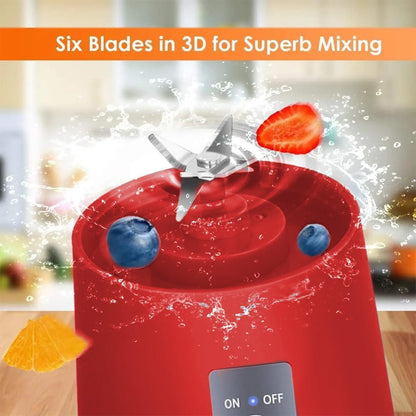 Portable Blender, Mini Personal Blender Bottles for shakes and smoothies, Cordless with USB Rechargeable To Go Mixer Electric juicer Cup for Fruit Juice Protein mixes Travel Juice Maker