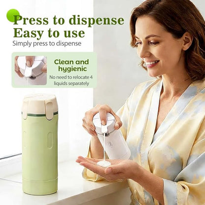 4 in 1 Travel Dispenser Bottle Set