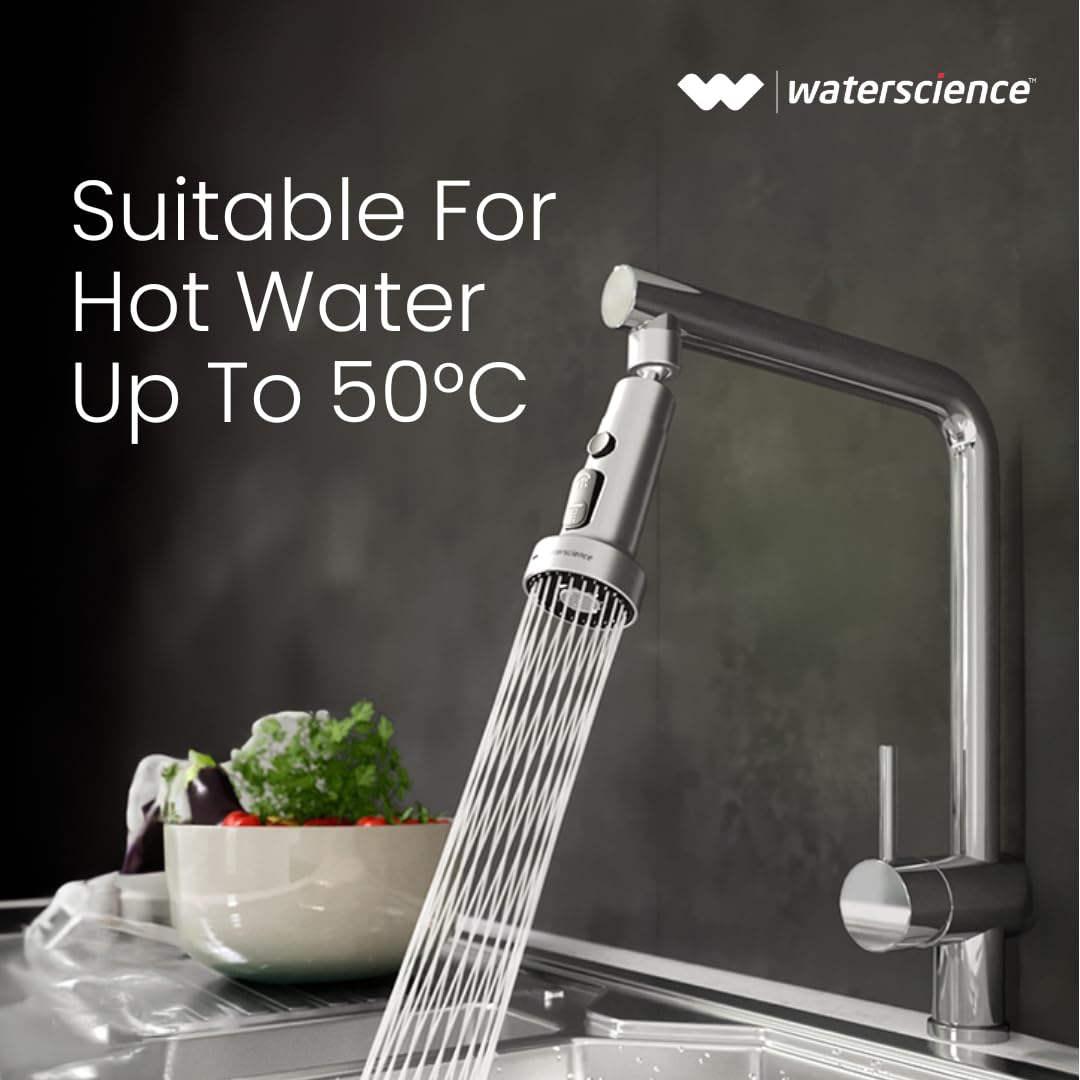 Tap Extension for Kitchen Sink | 3 Flow Modes | Flexible Faucet Extender for Taps
