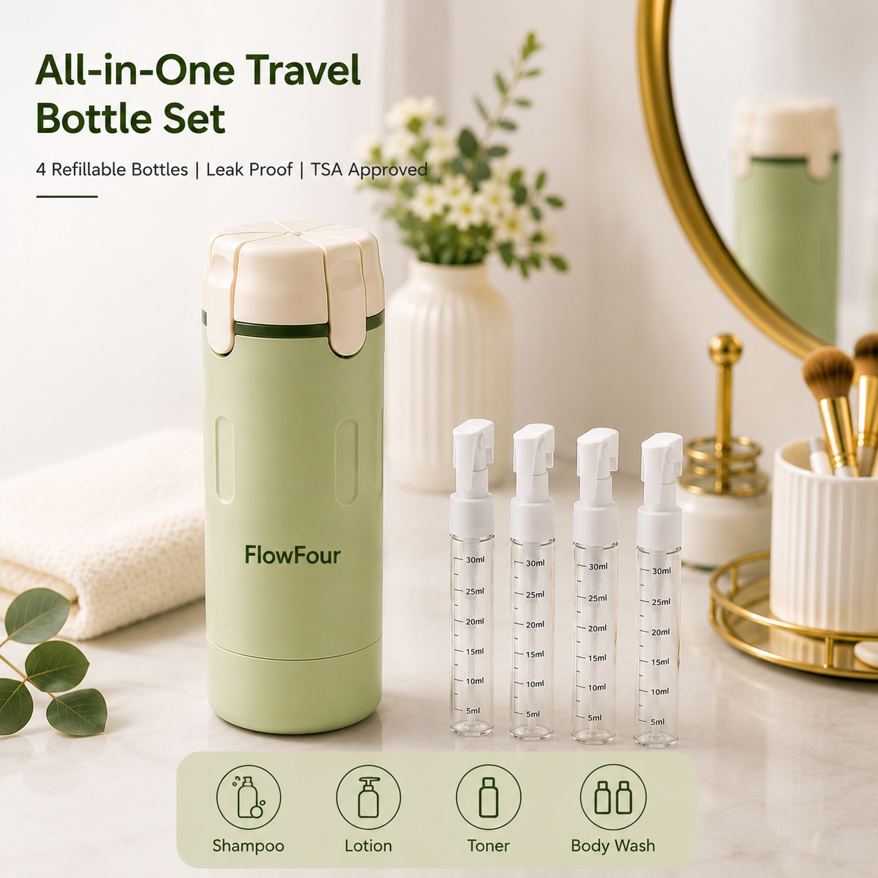 Flow Four - 4 in 1 Bottle Dispenser.