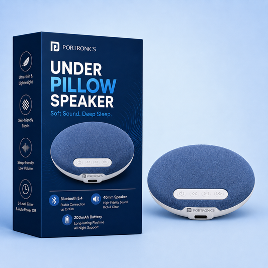 Portronics™ Pillow Pod - Sleep Speaker.